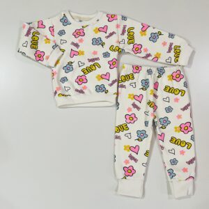 Girls Fleece Suit (pretty)