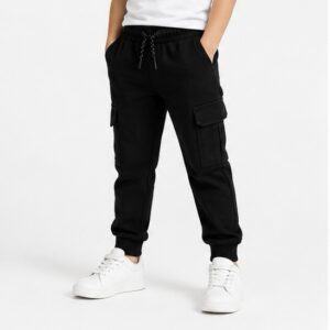 Boys Terry Cargo Trouser (black)